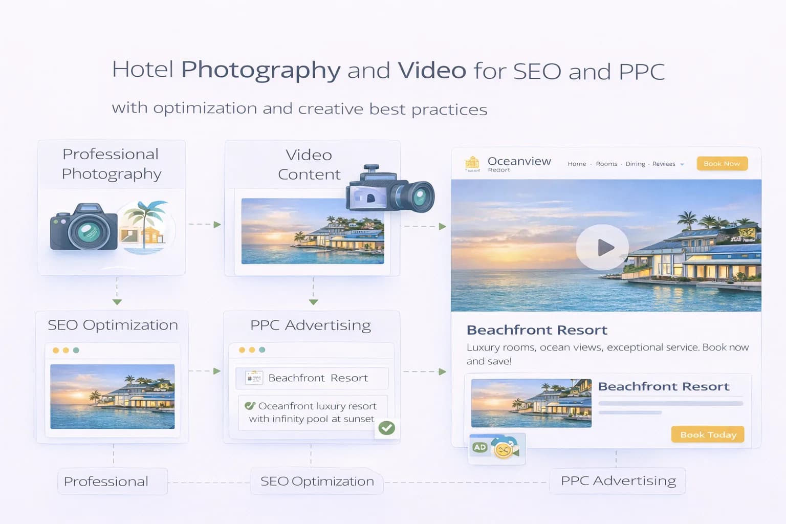 Hotel Photography and Video for SEO & PPC