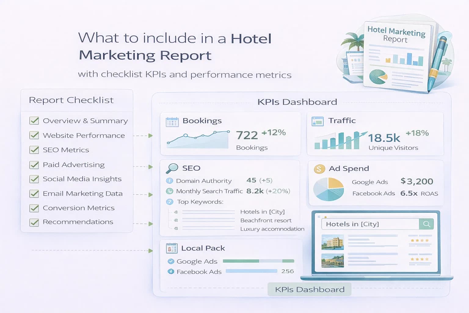 What to Include in a Hotel Marketing Report