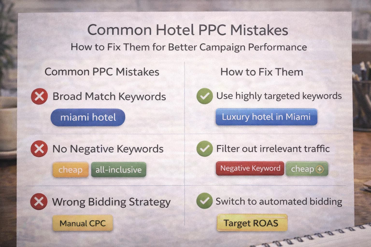 Common Hotel PPC Mistakes (and How to Fix Them)