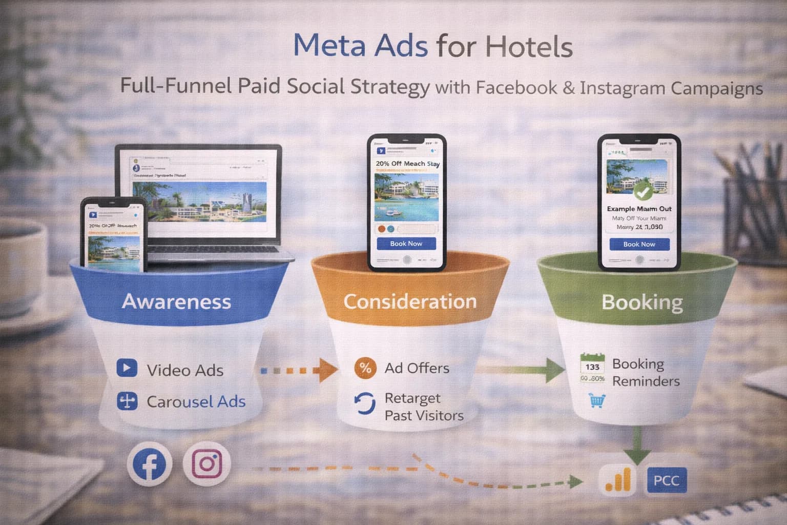 Meta Ads for Hotels: Full-Funnel Guide